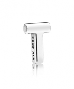 Letter T silver petite element