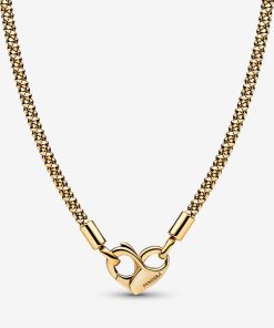 Pandora Moments Studded Chain Necklace