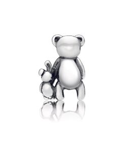 Teddy and rabbit silver petite element