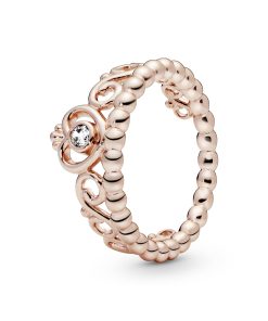 PANDORA Rose tiara ring with clear cubic zirconia