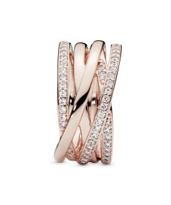 PANDORA Rose ring with clear cubic zirconia