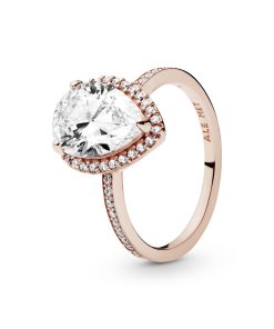 PANDORA Rose ring with clear cubic zirconia