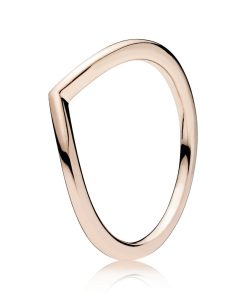 Wishbone 14k Rose Gold-plated ring