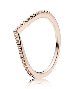 Wishbone 14k Rose Gold-plated ring