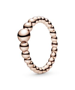 Beaded 14k Rose Gold-plated ring