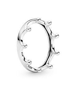 Crown sterling silver ring