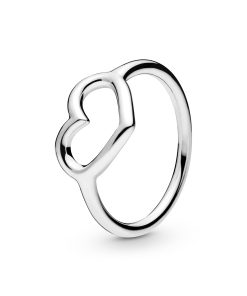 Heart sterling silver ring