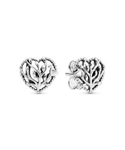Tree of love silver stud earrings