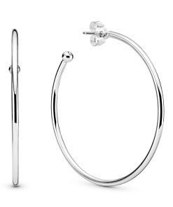 Silver hoop earrings