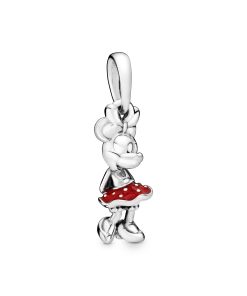 Disney Minnie silver pendant with red enamel