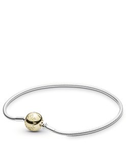 ESSENCE COLLECTION silver bracelet with 14k clasp