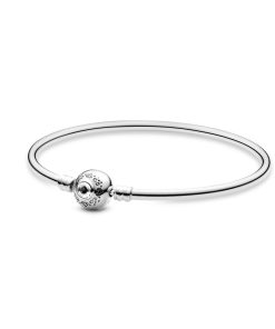 Disney Jasmine silver bangle with clear cubic zirconia