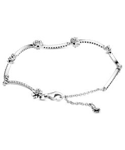 Sparkling Daisy Flower Bracelet