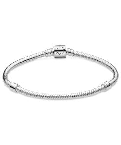 Pandora Moments Barrel Clasp Snake Chain Bracelet