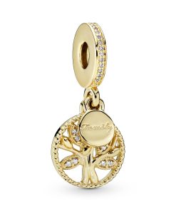 Sparkling Family Tree Dangle Charm