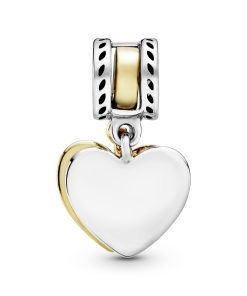 Seeds of the Future Split Heart Dangle Charm
