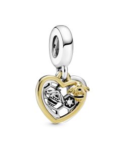 Hearts & Bees Dangle Charm