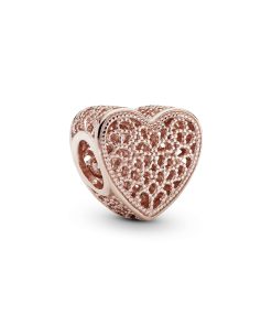 PANDORA Rose openwork heart charm