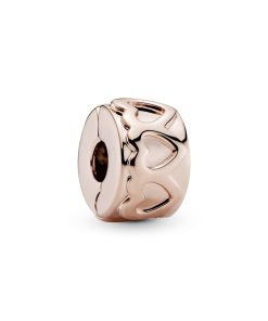 Hearts 14k Rose Gold-plated clip