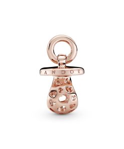 Pacifier 14k Rose Gold-plated charm