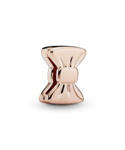 PANDORA Reflexions bow clip charm in PANDORA Rose