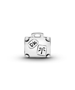 Suitcase silver charm