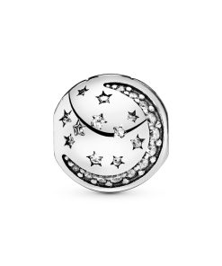 Sparkling Moon & Star Clip Charm