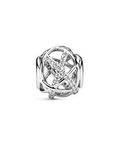 Sparkling Lines Openwork Charm