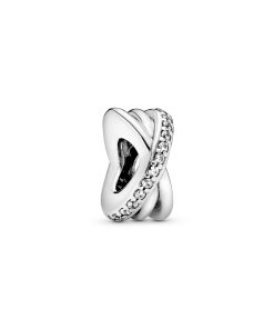 Sparkling & Polished Lines Spacer Charm