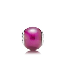 PASSION ESSENCE COLLECTION charm in silver with smooth synthetic ruby
