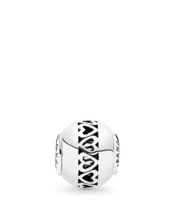 LOVE ESSENCE COLLECTION charm in silver with cut-out heart details