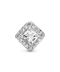 Square Sparkle Halo Charm