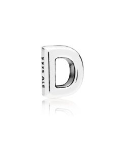 Letter D silver petite element