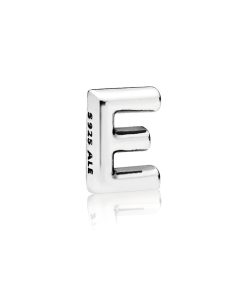 Letter E silver petite element