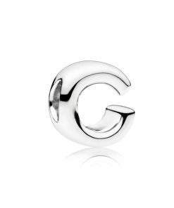 Letter C silver charm