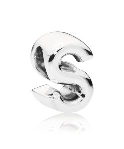 Letter S silver charm