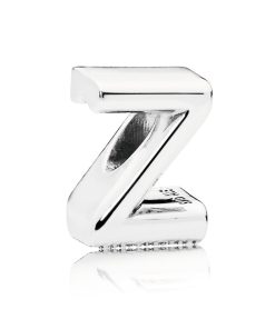 Letter Z silver charm