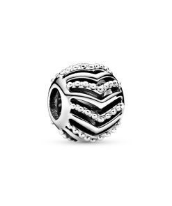 Wishbone silver charm