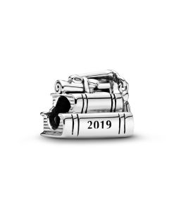 Graduation silver charm