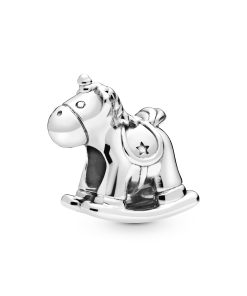 Rocking horse sterling silver charm