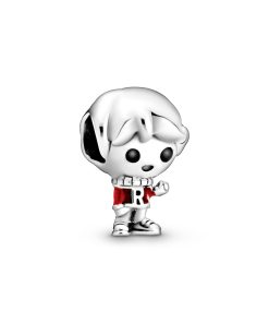 Harry Potter. Ron Weasley sterling silver charm with black and red enamel