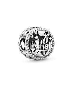 Harry Potter. Hogwarts School of Witchcraft and Wizardry sterling silver charm