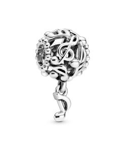 Openwork Music Notes Charm