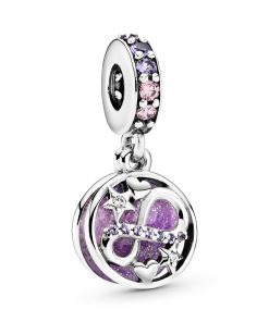 Glittering Infinity Hearts & Stars Dangle Charm