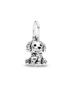 Poodle Puppy Dog Dangle Charm