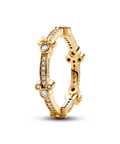 Disney Mickey Mouse & Minnie Mouse Sparkling Eternity Ring