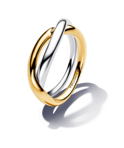 Two-tone Entwined Bands Ring
