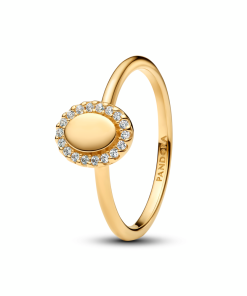 Engravable Oval Halo Ring