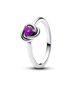 February Birthstone Eternity Circle Ring