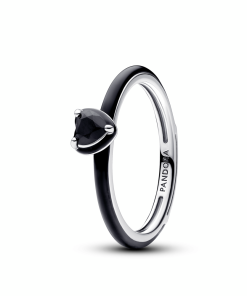 Pandora ME Black Chakra Heart Ring